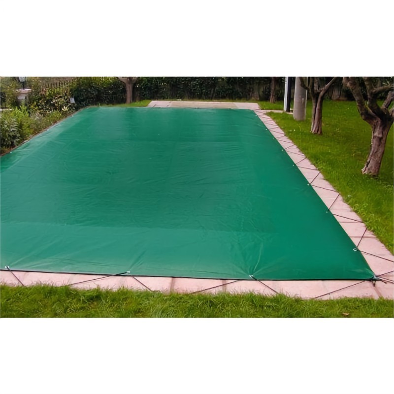 Telo per Copertura Piscina Invernale Doppio Strato rinforzato 240 gr/m² con occhielli e corda elastica per piscine Rettangolari Telo per Copertura Piscina Invernale Doppio Strato rinforzato 240 gr/m² con occhielli e corda elastica per piscine Rettangolari