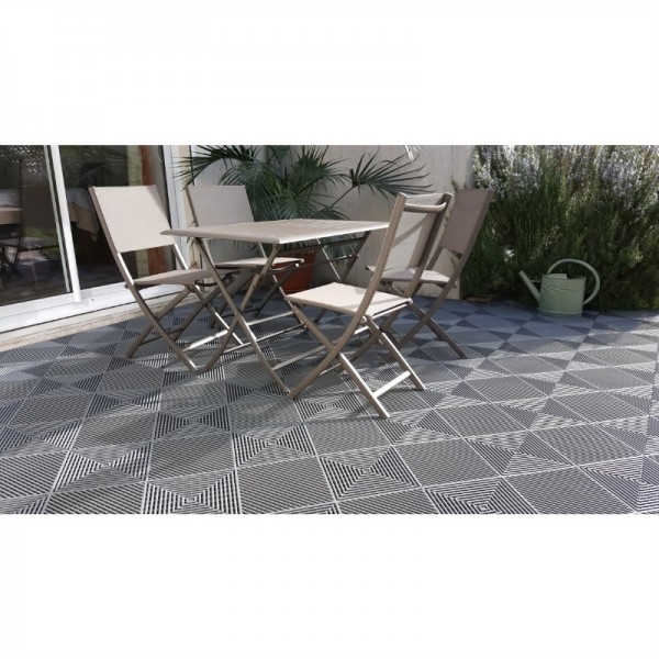 Piastrelle in PVC drenanti ad incastro 40x40 cm