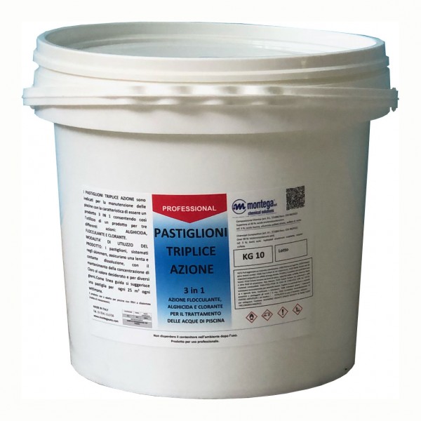 Pastiglie Multifunzione piscina da 200 gr. - 10 kg