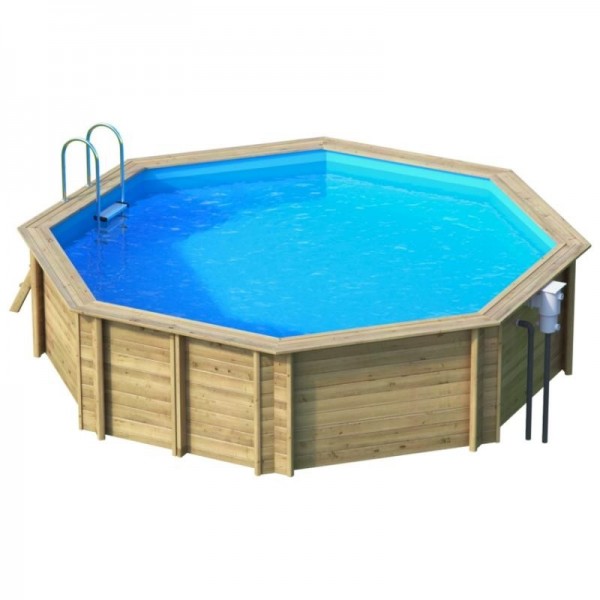 Piscina fuori terra in legno ottagonale HAWAII