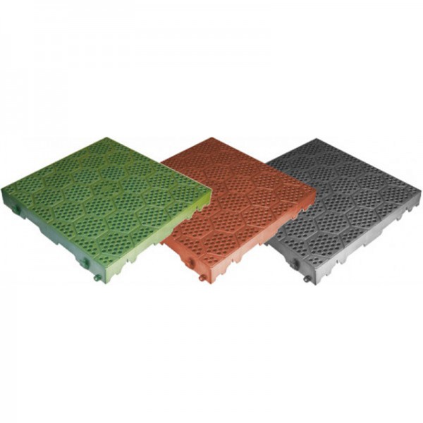 Piastrelle in PVC ad incastro con motivo esagonale 40x40 cm