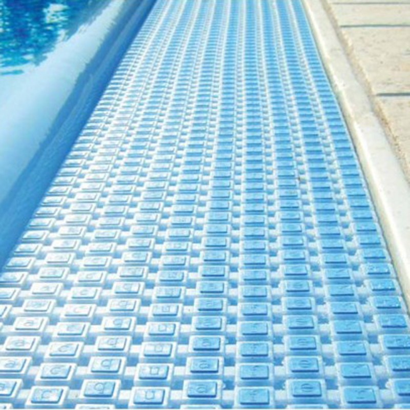 Griglia Piscina a Sfioro Curvabile in Polipropilene con Scacco Griglia Piscina a Sfioro Curvabile in Polipropilene con Scacco
