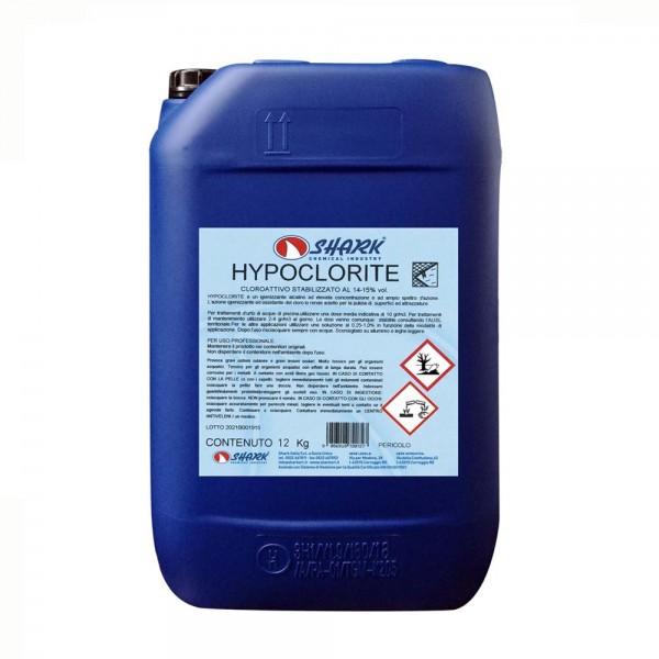 Cloro liquido per piscine HYPOCLORITE Ipoclorito di Sodio