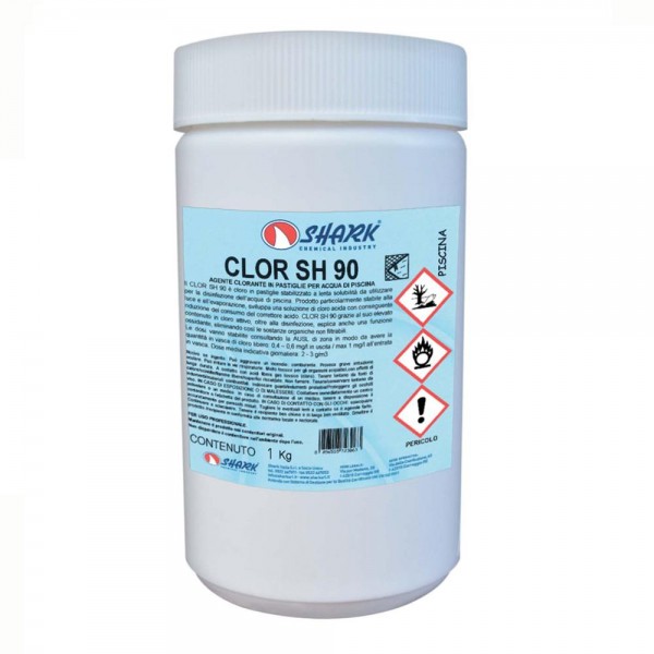 Tricloro Piscina CLOR SH 90 in pastiglie 200 gr.