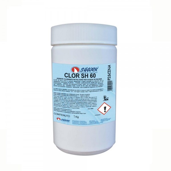 Dicloro Granulare CLOR SH 60 per trattamento acqua piscina