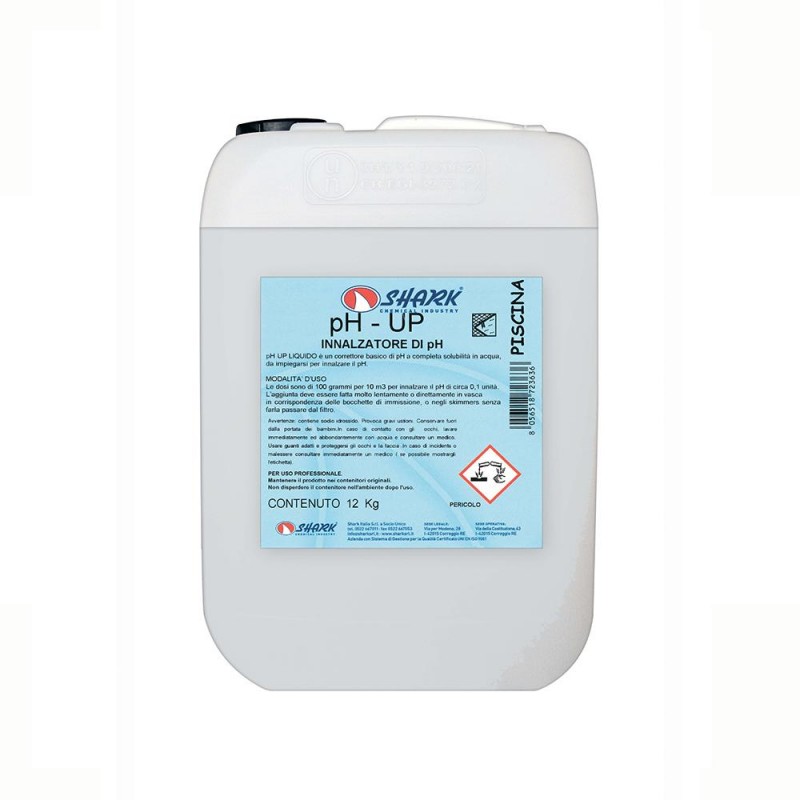 Correttore pH Piscine liquido pH-UP 12 kg Correttore pH Piscine liquido pH-UP 12 kg