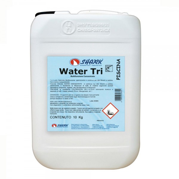Flocculante Piscina Multifunzione Concentrato WATER TRI 12 kg