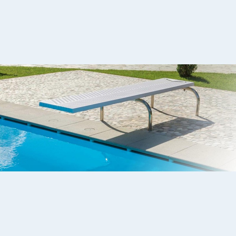 Trampolino Piscina modello Rana completo di ancoraggi Trampolino Piscina modello Rana completo di ancoraggi